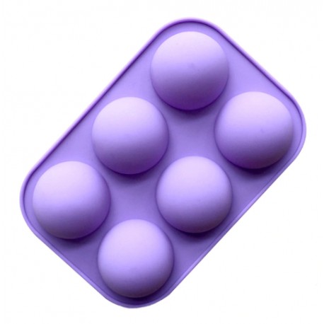 6 SEMI ESFERAS SILICONA 5 CM