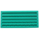 MOLDE SILICONA 5 CORDONES RIZADOS