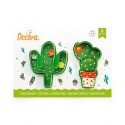 SET 2 CORTADORES PVC CACTUS DECORA