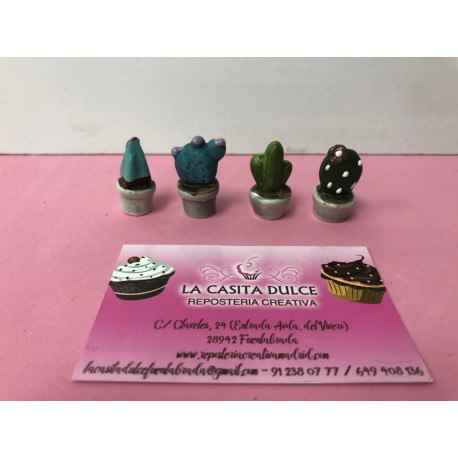 PACK 4 FIGURAS PARA ROSCON CACTUS