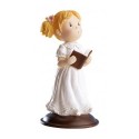 FIGURA NIÑA COMUNION CON BIBLIA