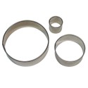 SET 3 CORTADORES METAL CIRCULOS PME