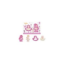 SET 2 CORTADORES BAILARINA Y TUTU DC