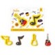 SET 2 CORTADORES NOTA MUSICAL Y GUITARRA DC