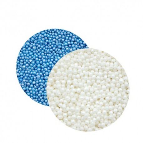 PERLITAS AZUL Y BLANCO 1 MM BOTE