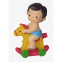 FIGURA BEBE CON CABALLITO BAUTIZO