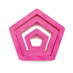 SET 3 CORTADORES PENTAGONO DC