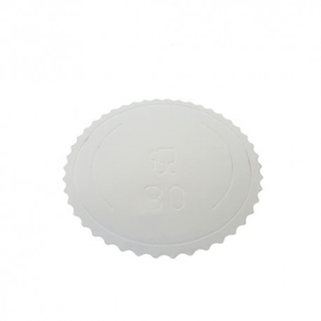 DISCO EXTRA FUERTE BLANCO 30 CM ONDAS