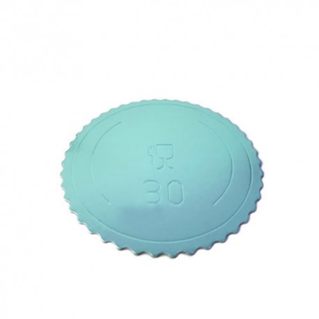 DISCO EXTRA FUERTE AZUL 30 CM ONDAS