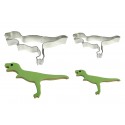 SET 2 CORTADORES DINOSAURIOS T-REX PME