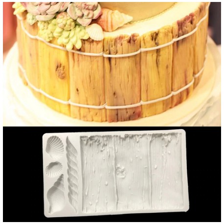 MOLDE FRENTE MADERA BARRIL CUERDA Y CONCHAS GR