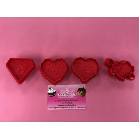 SET 4 CORTADORES AMOR EXPULSOR