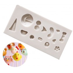 MOLDE MULTIFUNCION CRAZY ANIMAL FACES