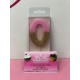 VELA Nº 0 ROSA Y ORO GLITTER