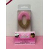 VELA Nº 0 ROSA Y ORO GLITTER