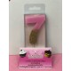 VELA Nº 7 ROSA Y ORO GLITTER