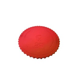 DISCO EXTRA FUERTE ROJO 25 CM ONDAS