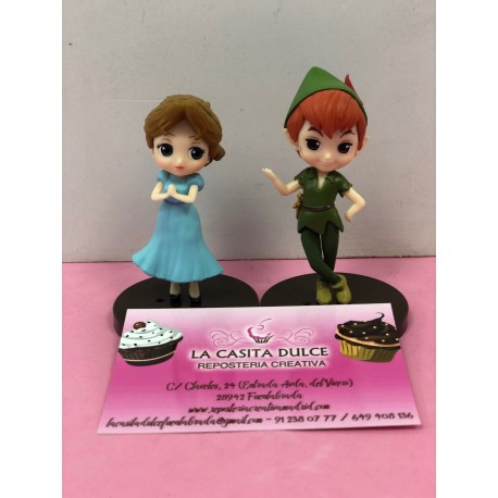 SET 2 FIGURAS PETER PAN Y WENDY